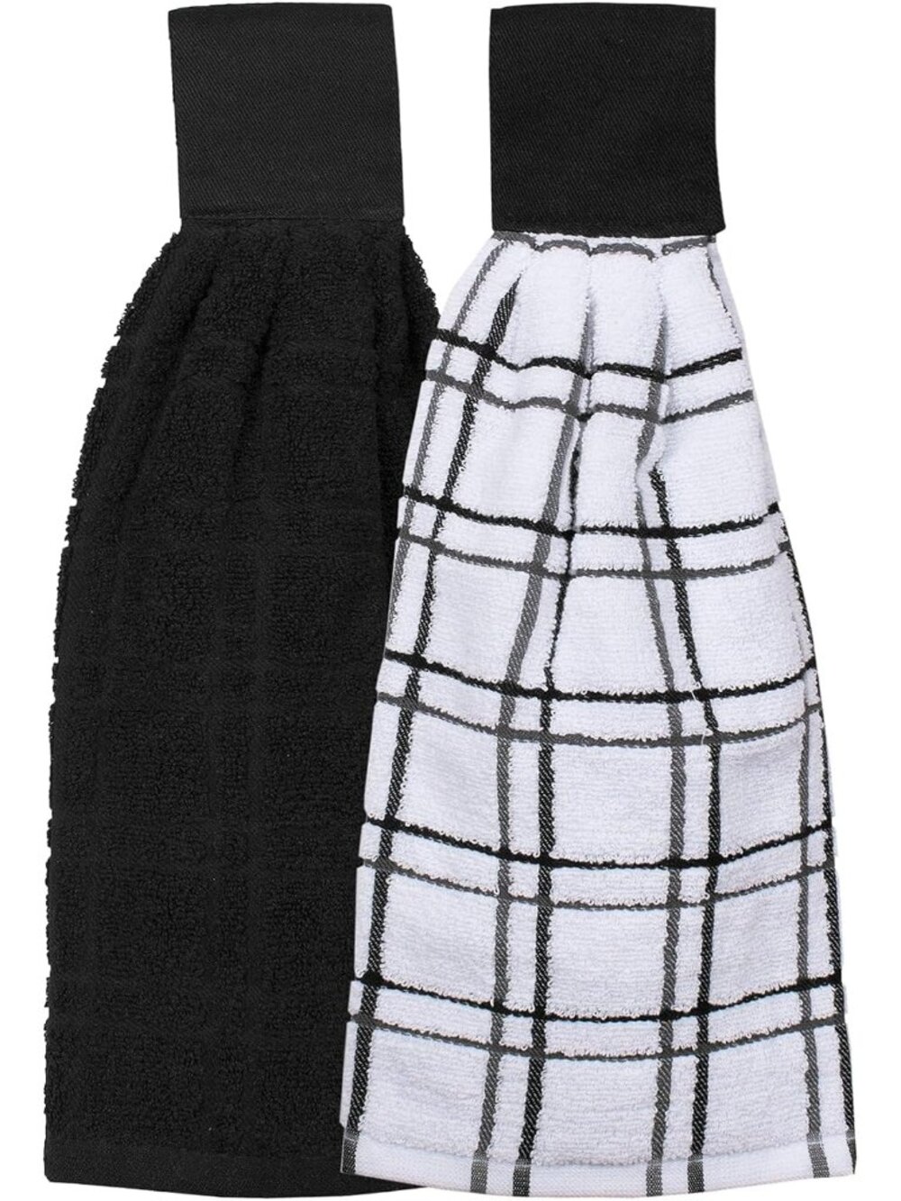 Premium 100% Cotton Solid and Multi Check Kitchen Tie Towel, Absorbent, Super So
